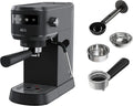 AEG Espresso-Siebträgermaschine mit Thermoblock-Technologie und 15 Bar, Schwarz